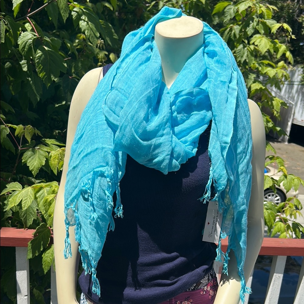SRP $88 Love Quotes Scarf in Island